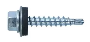 Саморез 6,3*75мм кровельный оцинк.наконечник сверло/крепление к металлическим конструкциям