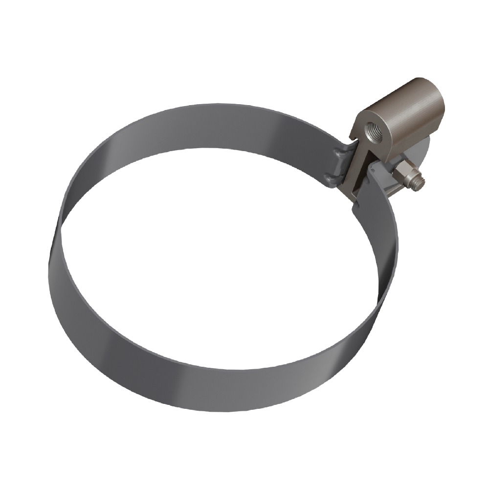 Хомут трубыТН ПВХ серый