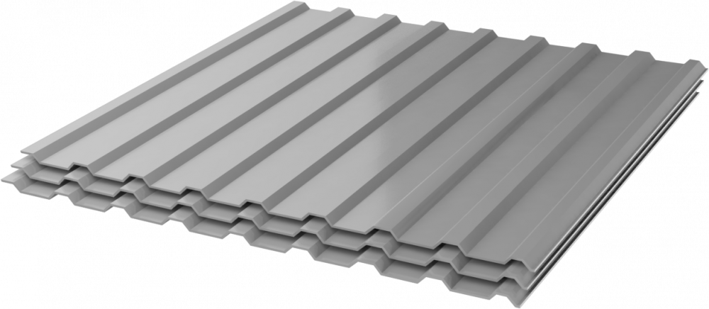 Профнастил оцинкованный СП20 0.8 1100/1150