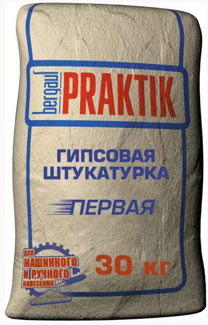 Штукатурка гипсовая Bergauf Praktik первая, 30кг