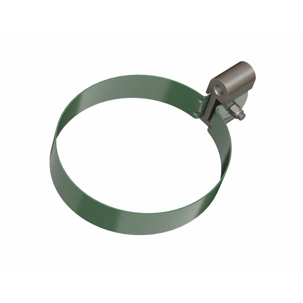 Хомут трубы универсальный L-140мм ТН ПВХ зеленый