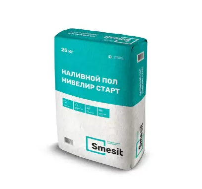 Наливной пол Smesit Нивелир Старт, 25кг