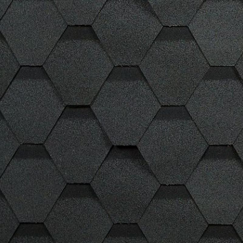 Гибкая черепица Shinglas Оптима серый 3 м²