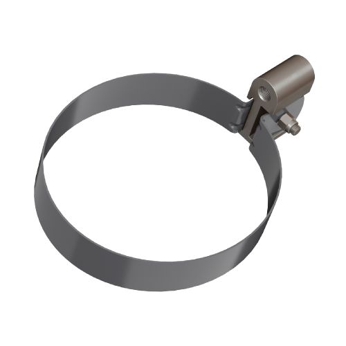 Хомут трубыТН ПВХ серый