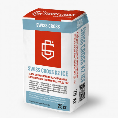 Клей для крепления и армирования теплоизоляции SWISS CROSS K2 ICE