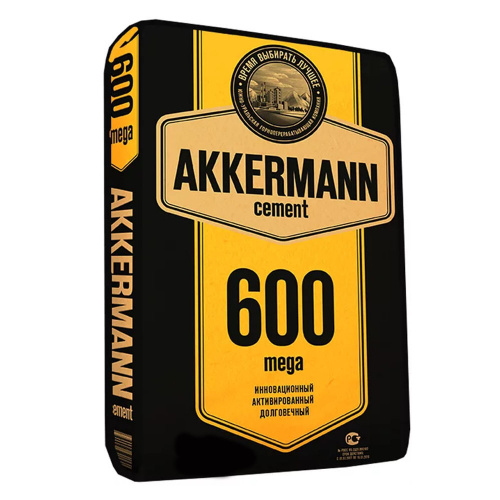 Цемент ЦЕМ I 52,5Н ПЦ-600 Д0 AKKERMANN mega