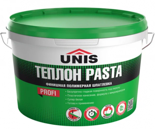 Шпатлевка полимерная UNIS Pasta ТЕПЛОН, 15кг