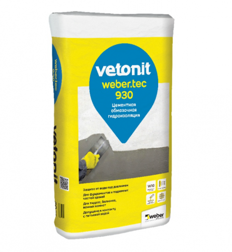 Смесь гидроизоляционная Vetonit Tec 930, 20 кг