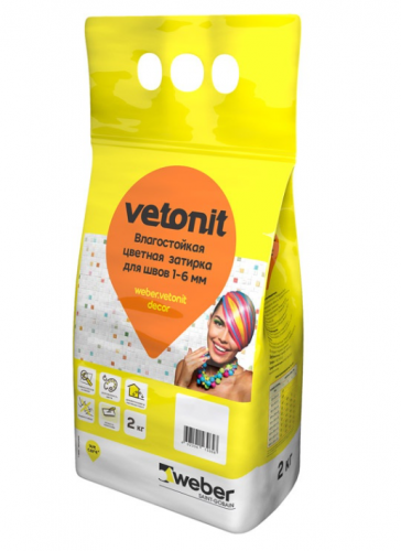 Затирка Vetonit Decor мрамор, 2 кг